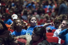 Young audience during an educational Matinee