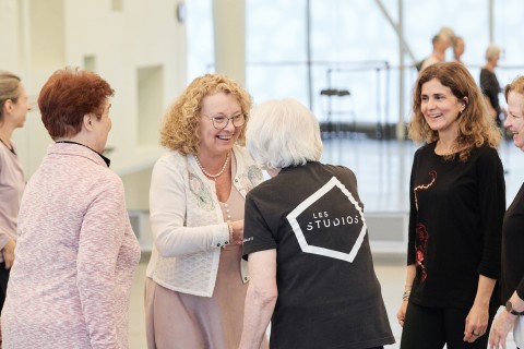 Marguerite Blais with the Dance Therapy for Adults : 50 years + participants