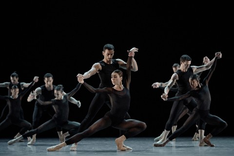 Les Grands Ballets' dancers onstage
