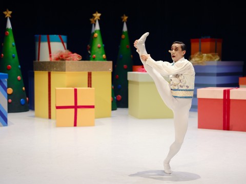 André Santos dancing in The Enchanted Gift