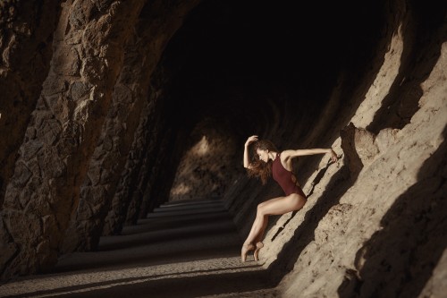 Dancer Rachele Buriassi on tour in Barcelona