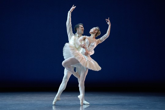 Princess Aurora and Prince Désiré dancing